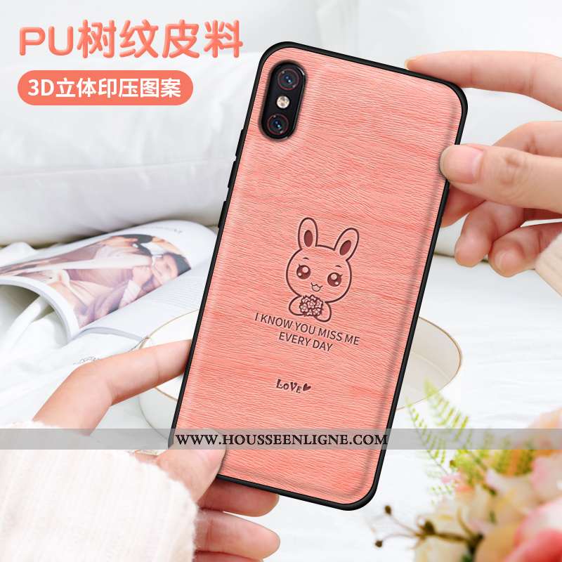 Étui Xiaomi Mi 8 Pro Tendance Cuir Coque Protection Tout Compris Nouveau Orange