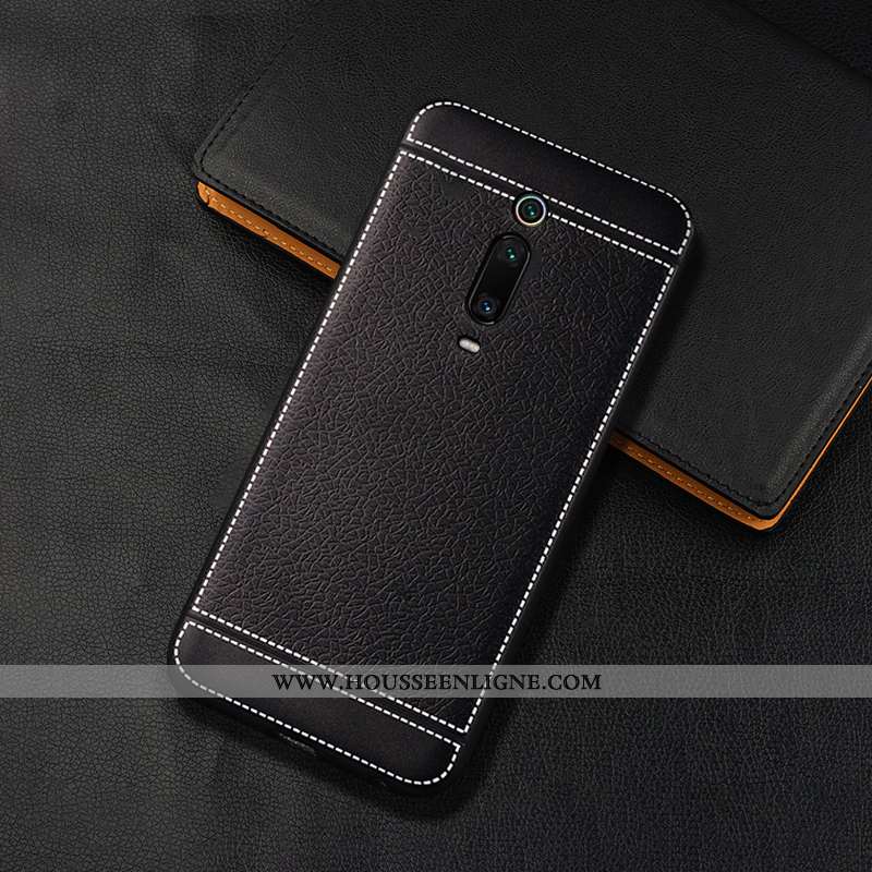 Étui Xiaomi Mi 9t Pro Délavé En Daim Cuir Silicone Protection Membrane Fluide Doux Marron