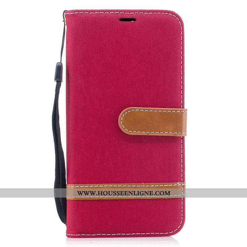 Étui Xiaomi Mi A2 Lite Cuir Protection Petit Violet Coque Portefeuille Housse