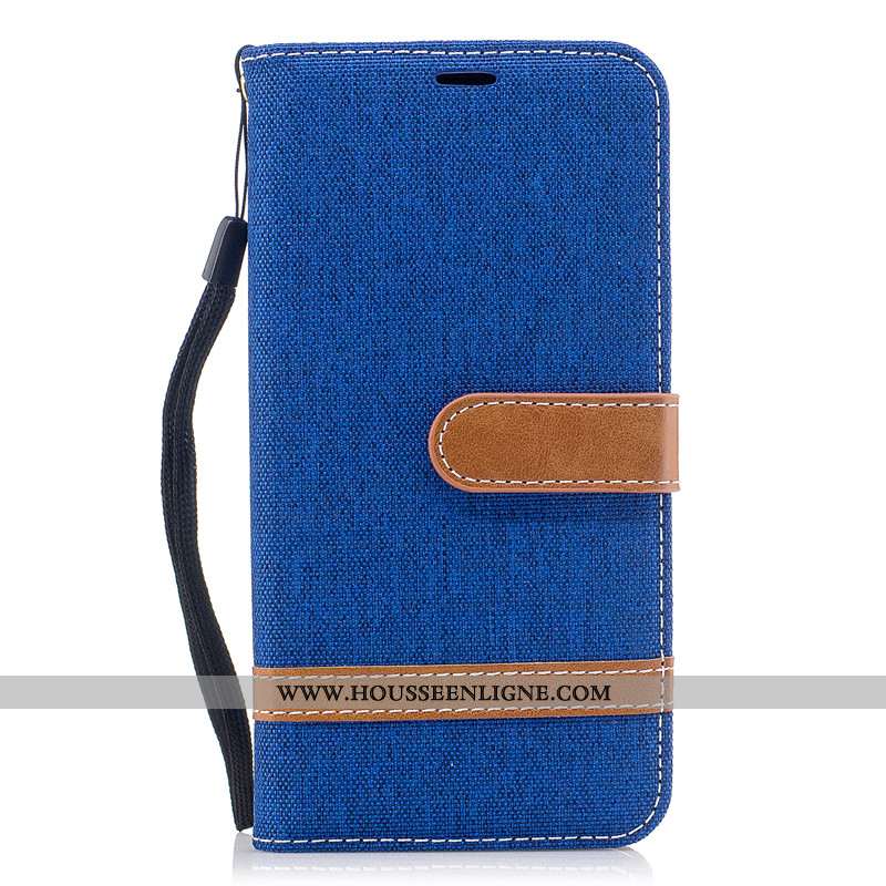 Étui Xiaomi Mi A2 Lite Cuir Protection Petit Violet Coque Portefeuille Housse