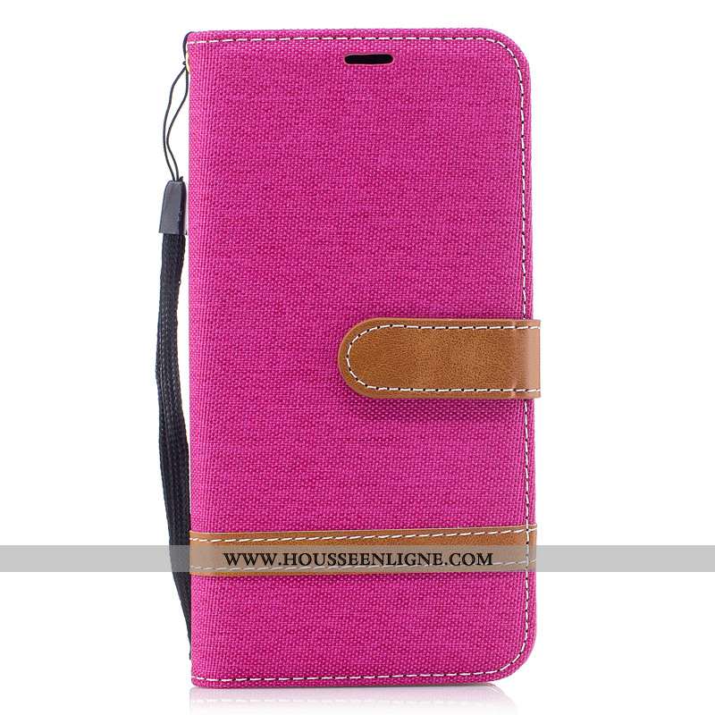 Étui Xiaomi Mi A2 Lite Cuir Protection Petit Violet Coque Portefeuille Housse