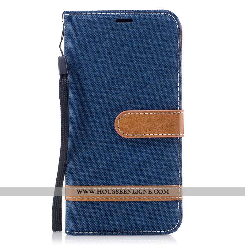 Étui Xiaomi Mi A2 Lite Cuir Protection Petit Violet Coque Portefeuille Housse