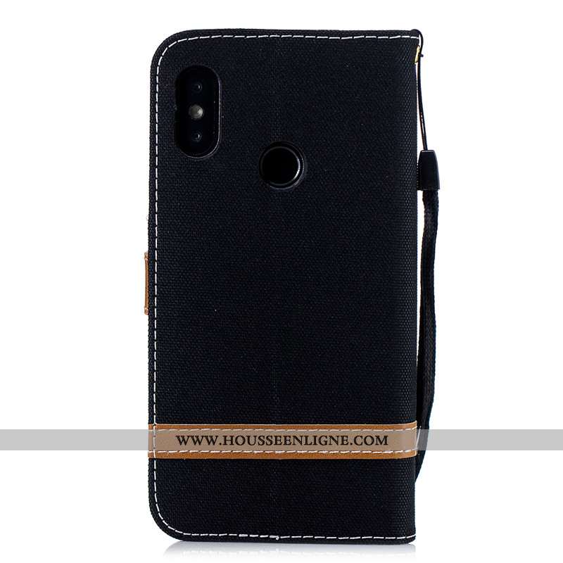 Étui Xiaomi Mi A2 Lite Cuir Protection Petit Violet Coque Portefeuille Housse