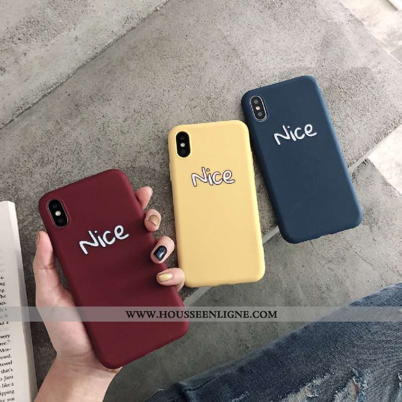 Étui iPhone Xs Protection Délavé En Daim Nouveau Téléphone Portable Incassable Tendance Créatif Jaun