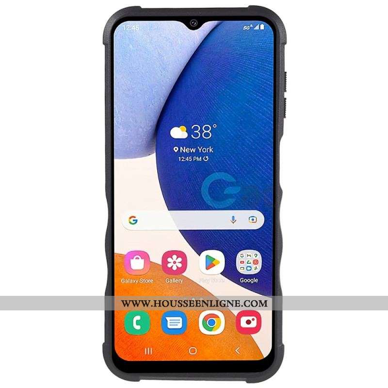 Coque Samsung Galaxy A14 5G / A14 Effet Métal Anneau-Support