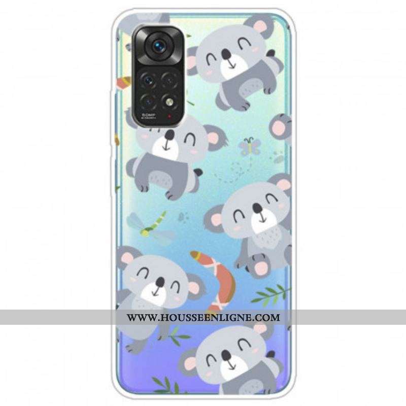 Coque Xiaomi Redmi Note 11 Pro / Note 11 Pro 5G Petits Koalas Gris