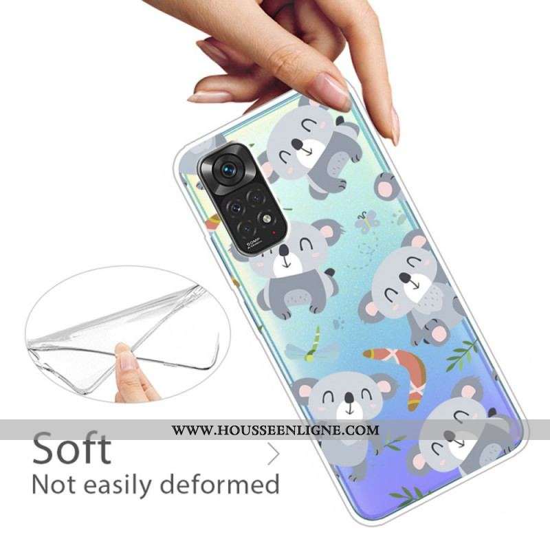 Coque Xiaomi Redmi Note 11 Pro / Note 11 Pro 5G Petits Koalas Gris