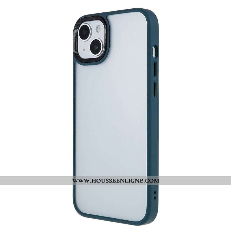 Coque iPhone 15 Plus Dos Acrylique et Rebords Silicone