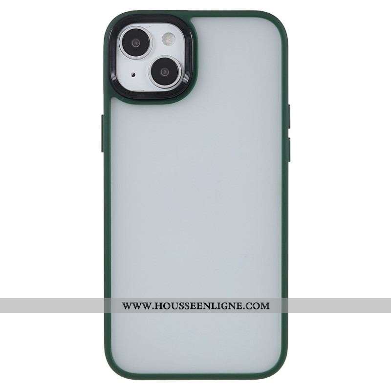 Coque iPhone 15 Plus Dos Acrylique et Rebords Silicone