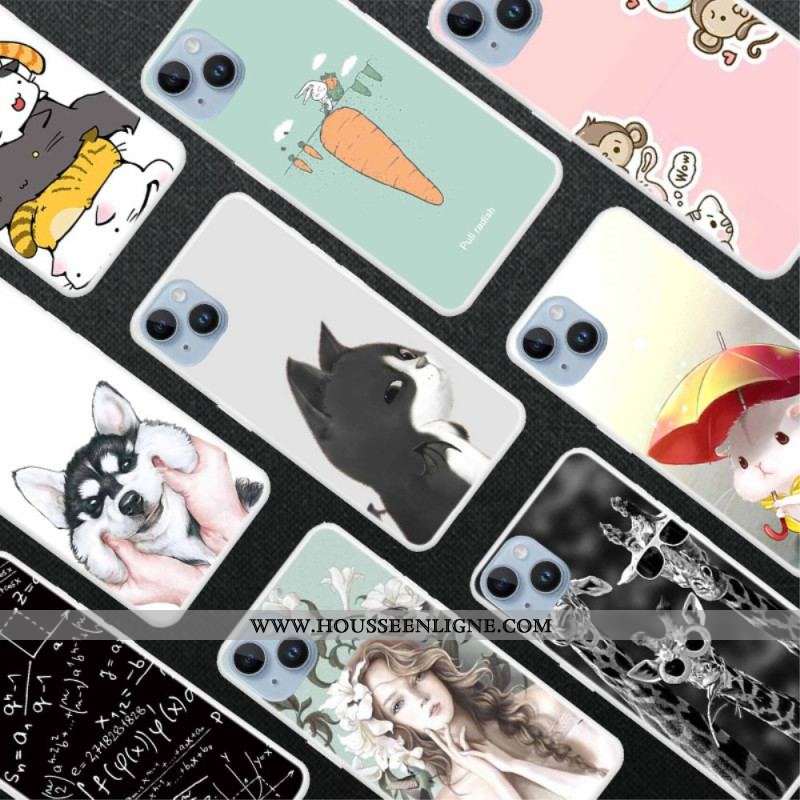 Coque iPhone 15 Plus Jolie Jeune Fille