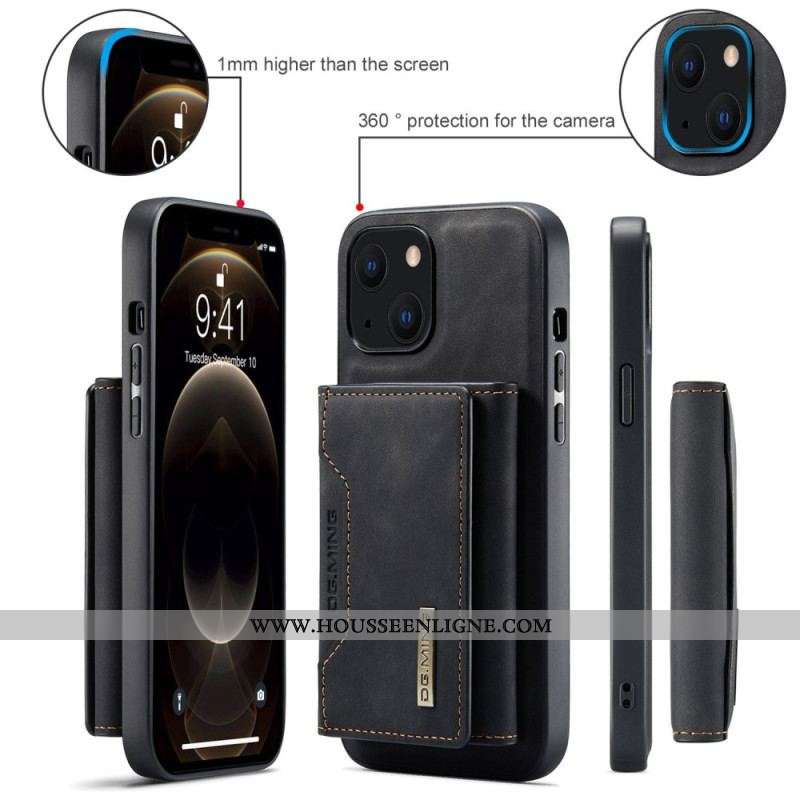 Coque iPhone 15 Plus Porte-Cartes Détachable DG.MING