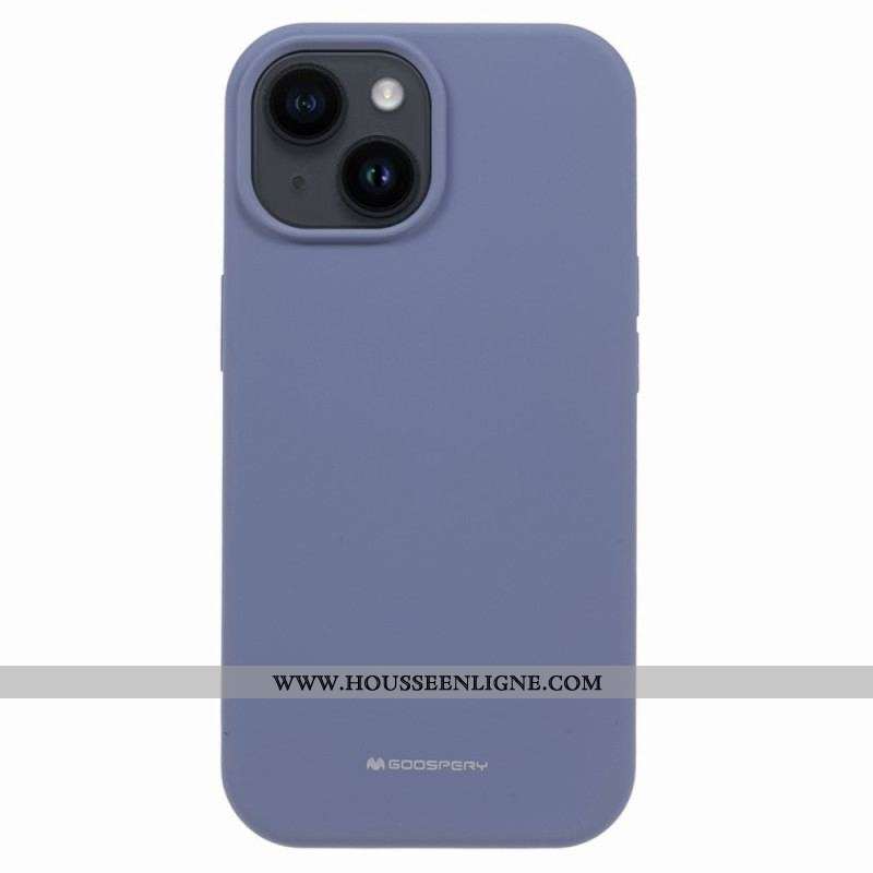 Coque iPhone 15 Plus Silicone Liquide Mercury Goospery