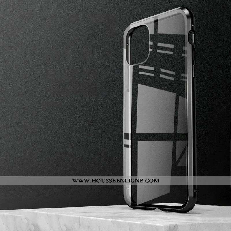 Coque iPhone 15 Plus Verre Trempé Avant et Arrière Cadre Métal