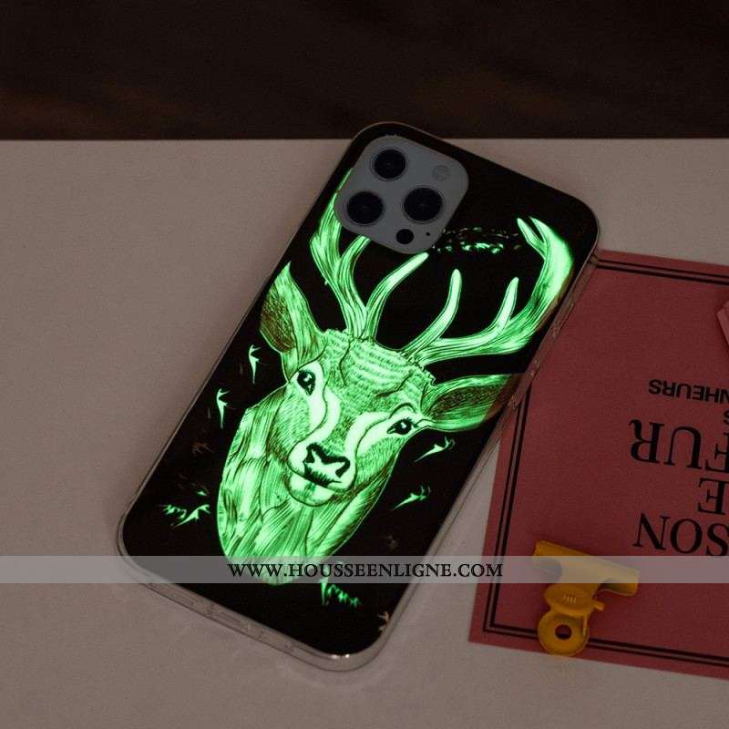 Coque iPhone 15 Pro Fluorescente Cerf