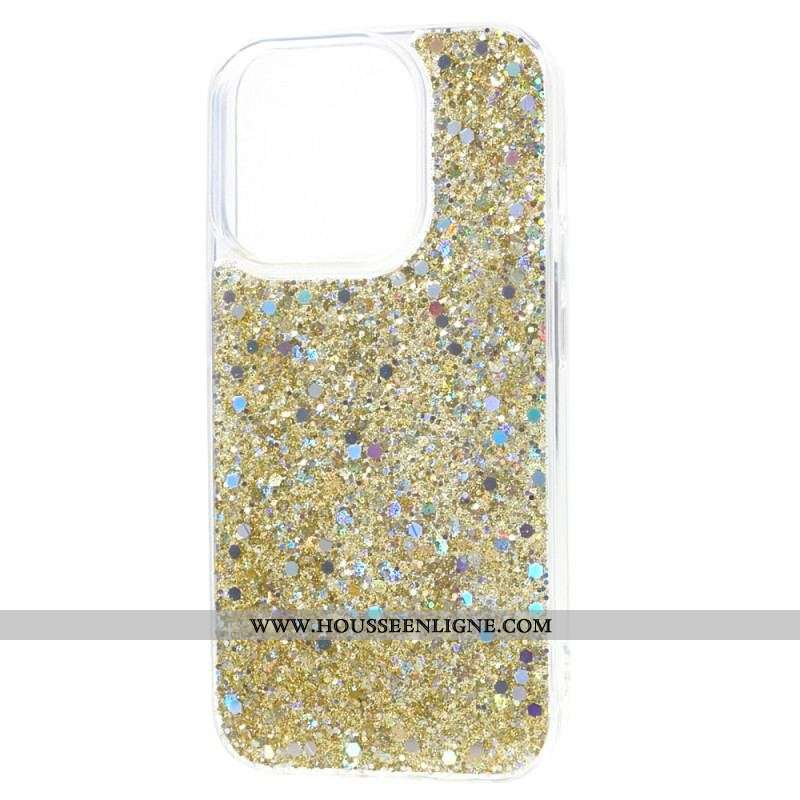 Coque iPhone 15 Pro Juste Paillettes