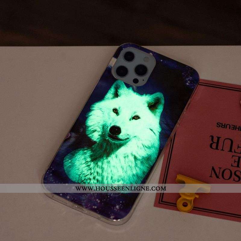 Coque iPhone 15 Pro Max Fluorescente Loup