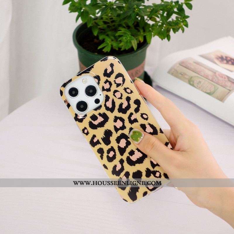 Coque iPhone 15 Pro Max Motif Léopard