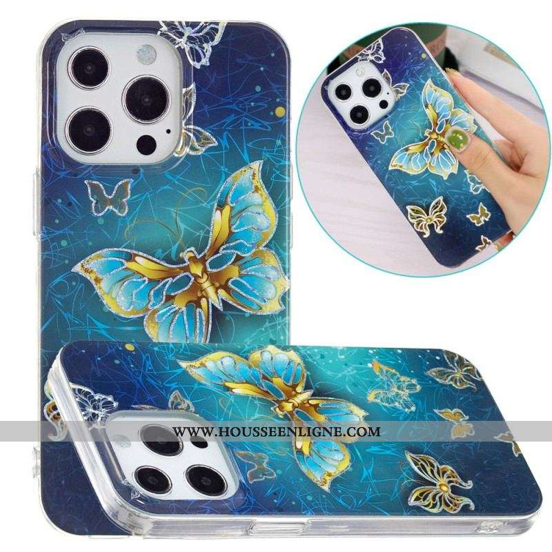 Coque iPhone 15 Pro Max Papillons Précieux