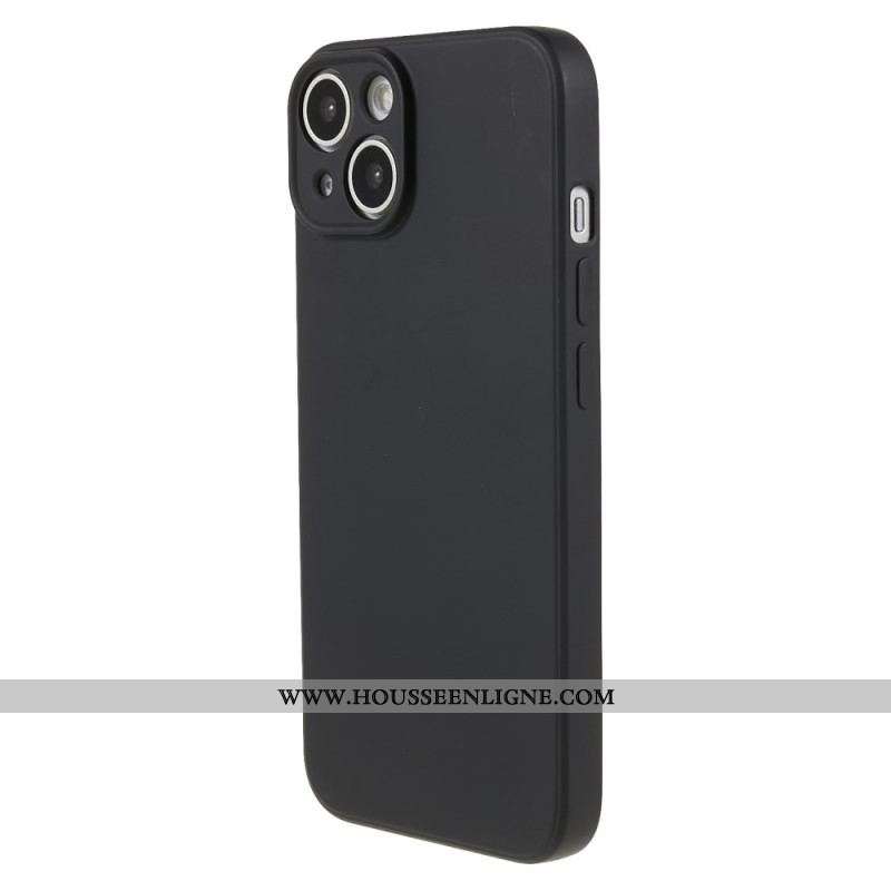 Coque iPhone 15 Silicone et Microfibre