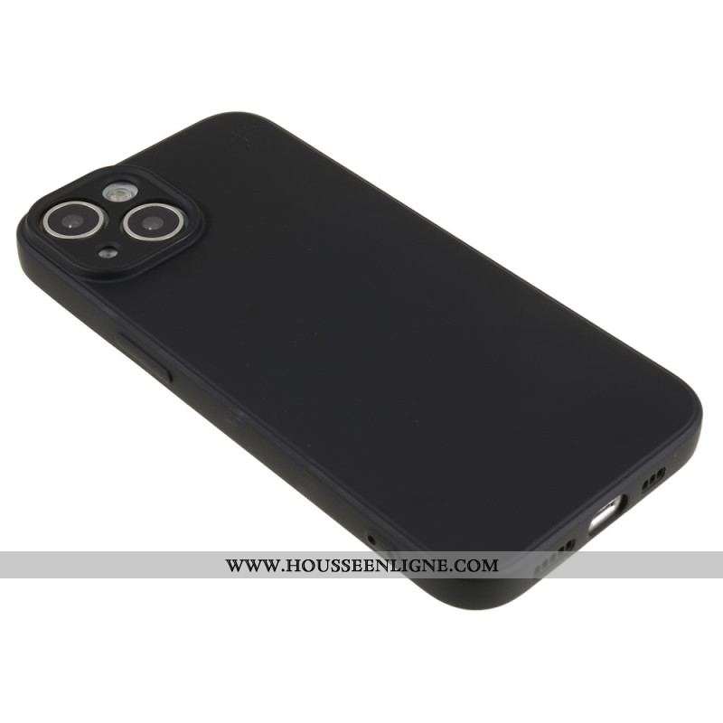 Coque iPhone 15 Silicone et Microfibre