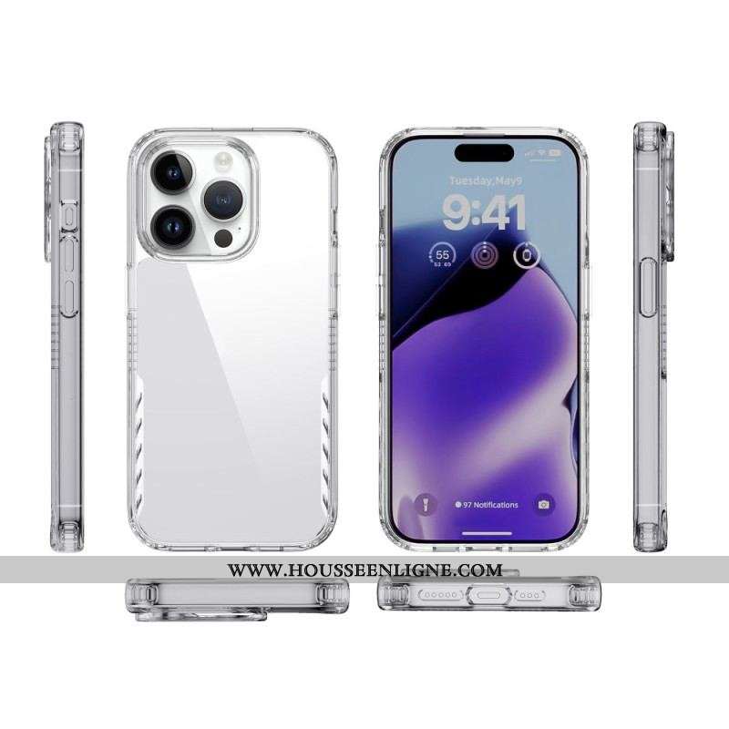 Coque iPhone 15 Transparente Teintée IPAKY