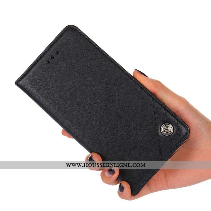 Flip Cover Huawei P60 Pro Rivet Décoratif