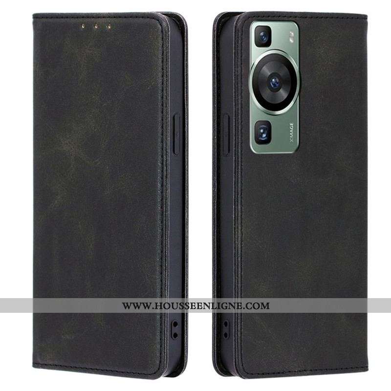 Flip Cover Huawei P60 Pro Texture Veau