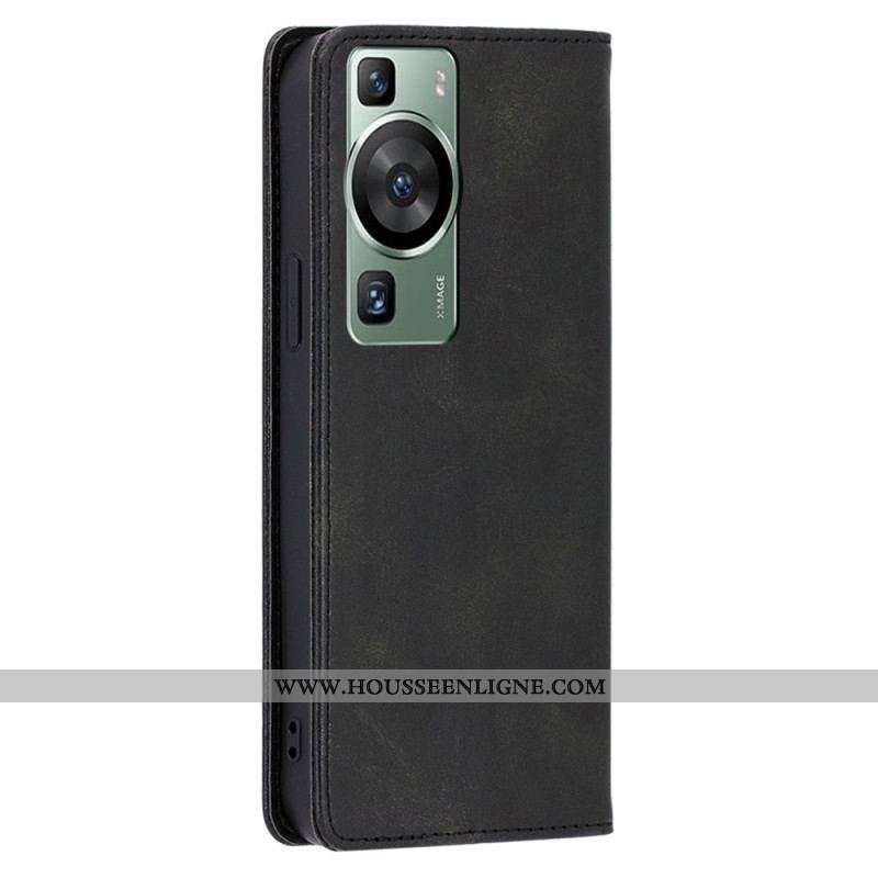 Flip Cover Huawei P60 Pro Texture Veau