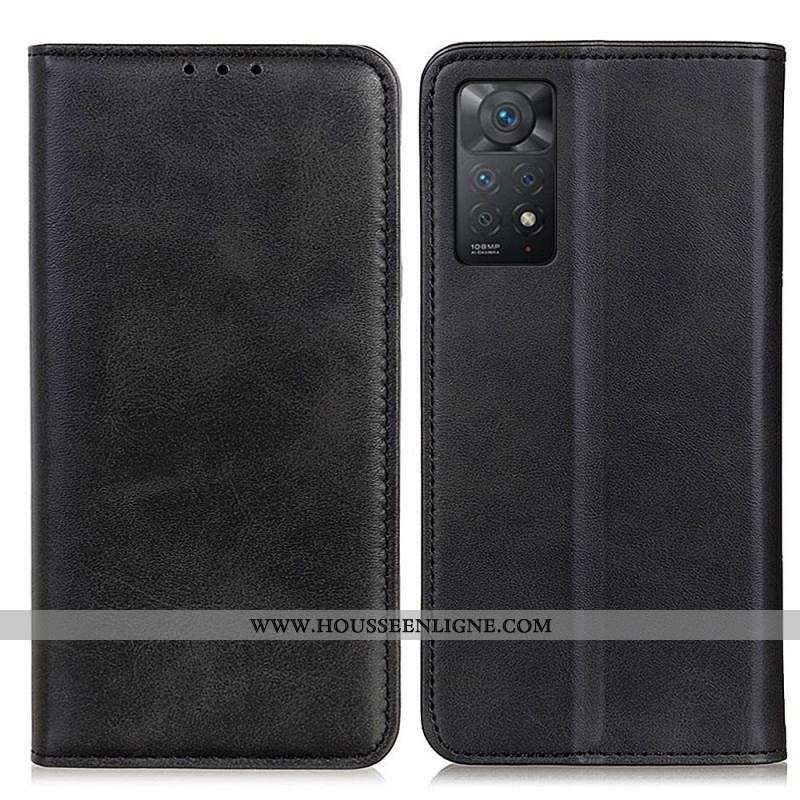 Flip Cover Xiaomi Redmi Note 11 Pro / Note 11 Pro 5G Cuir Fendu Élégance