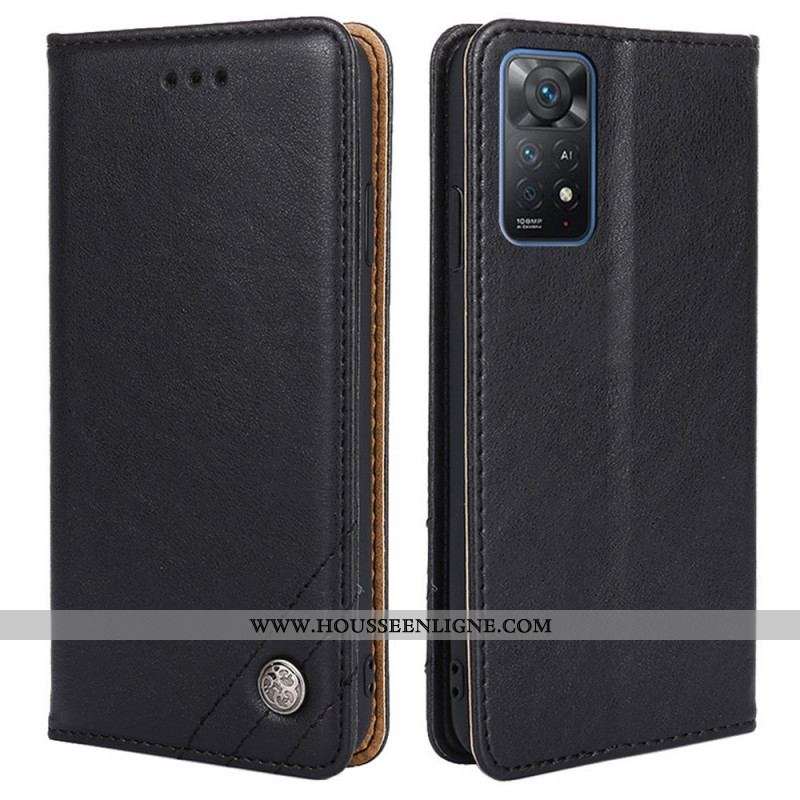 Flip Cover Xiaomi Redmi Note 11 Pro / Note 11 Pro 5G Style Cuir Rivet