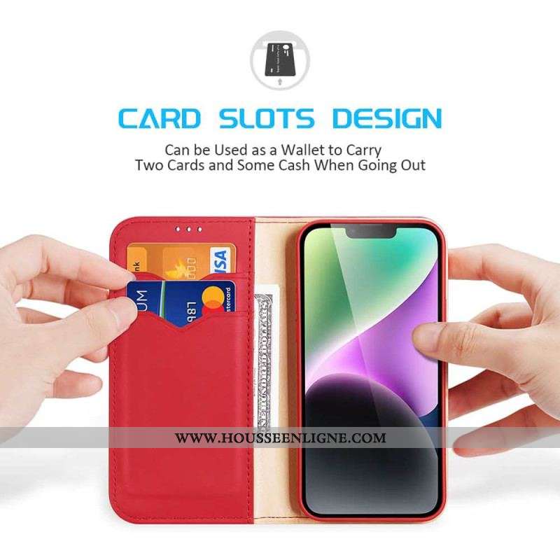 Flip Cover iPhone 15 Plus Hivo Series DUX DUCIS