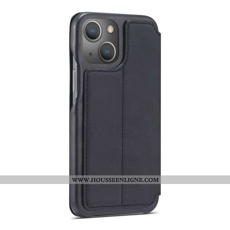 Flip Cover iPhone 15 Plus Simili Cuir LC.IMEEKE