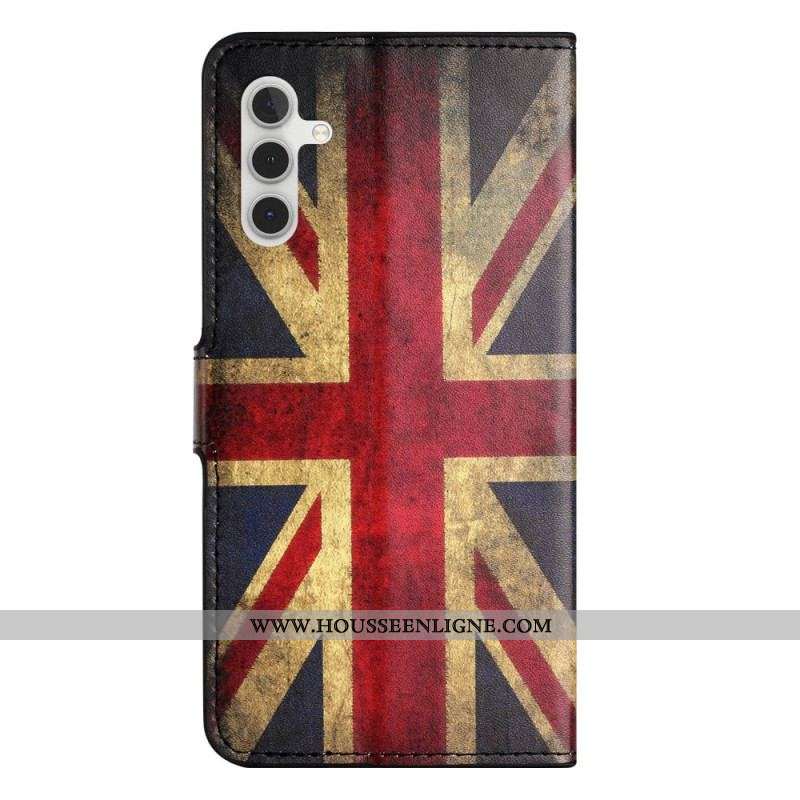 Housse Samsung Galaxy A14 5G / A14 Drapeau Anglais Vintage