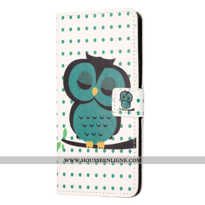 Housse Samsung Galaxy A14 5G / A14 Hibou Endormi