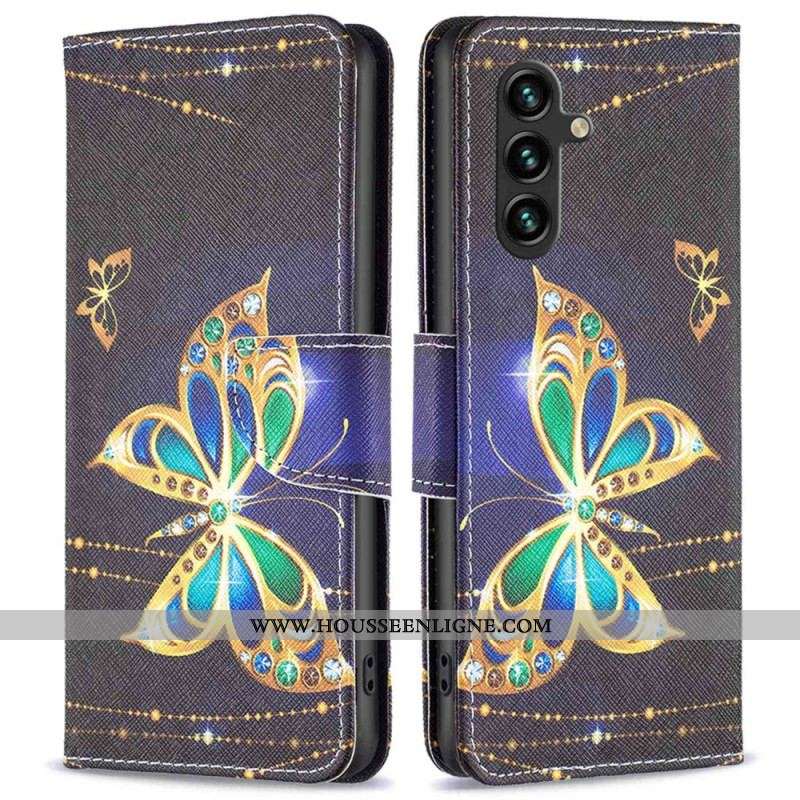 Housse Samsung Galaxy A14 5G / A14 Papillon Royal