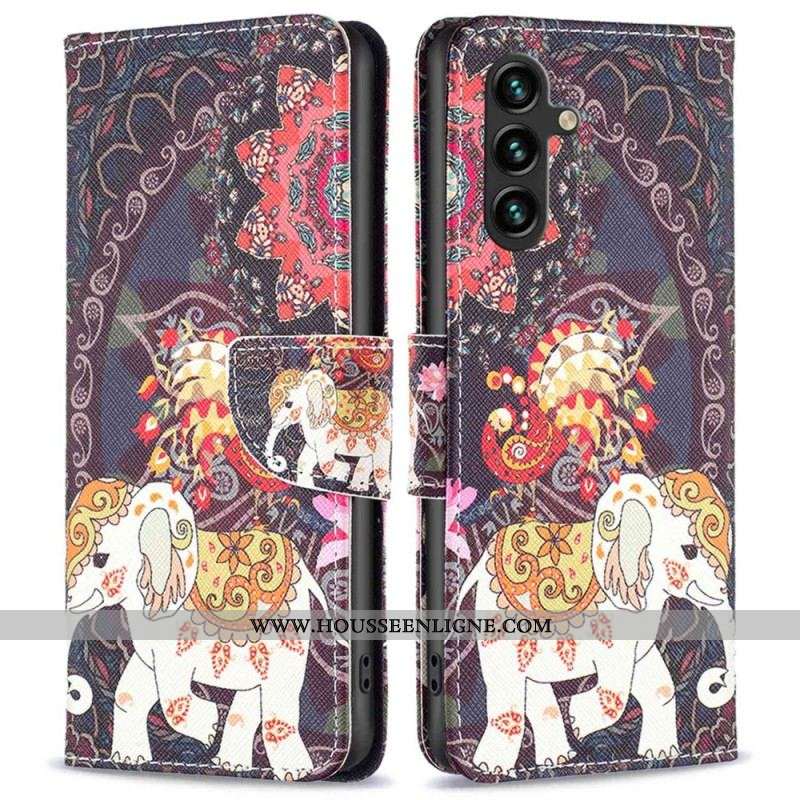 Housse Samsung Galaxy A14 5G / A14 Éléphant Tribal