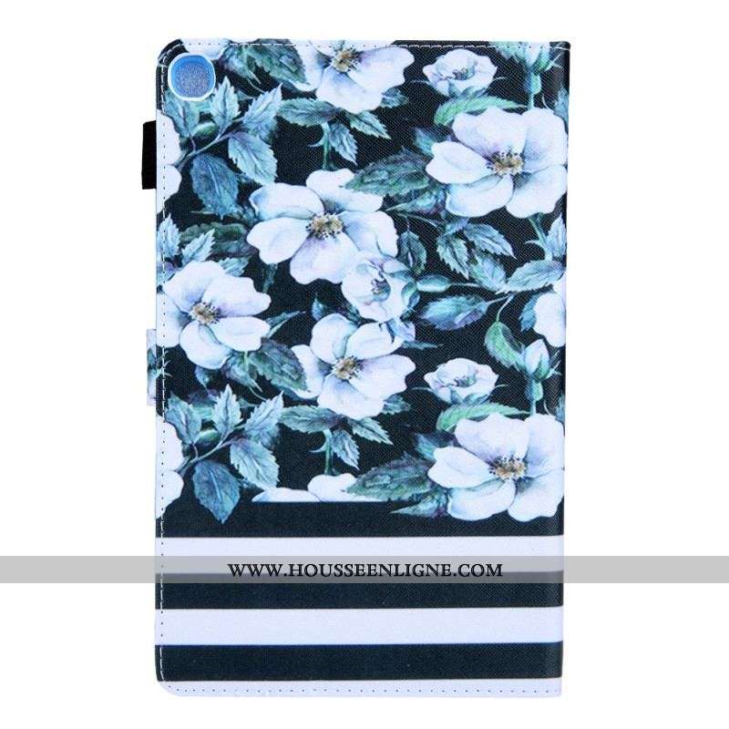 Housse Samsung Galaxy Tab A8 (2021) Design Fleurs