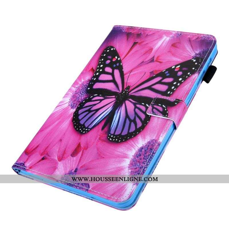 Housse Samsung Galaxy Tab A8 (2021) Papillon Floral