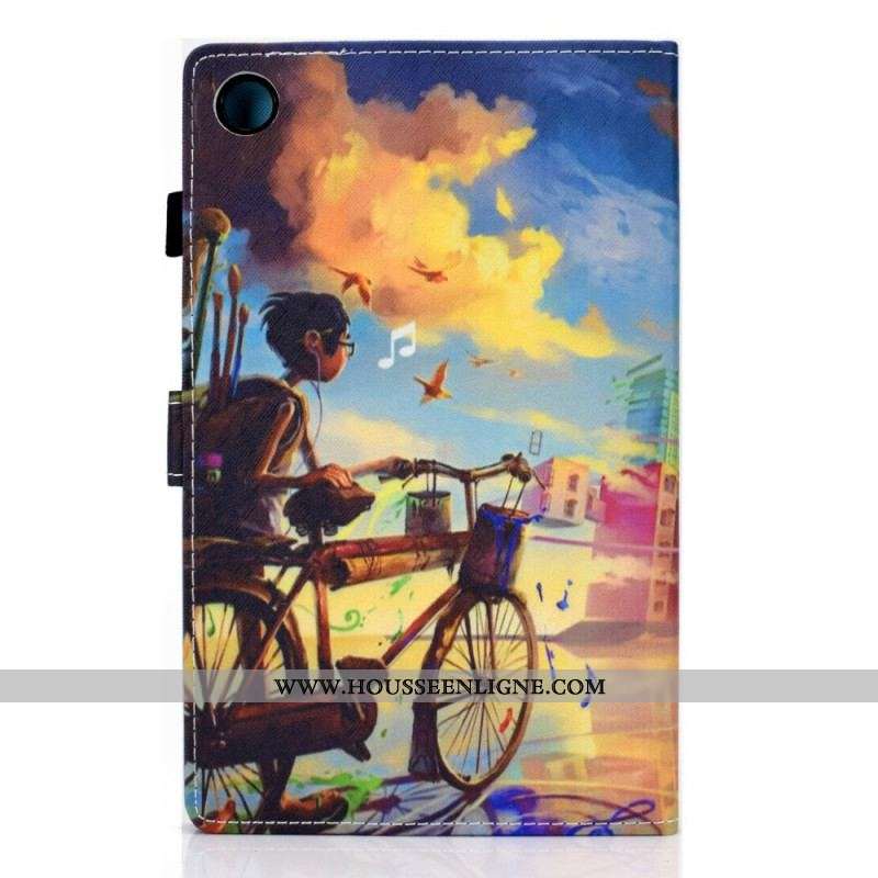 Housse Samsung Galaxy Tab A8 (2021) Vélo Art