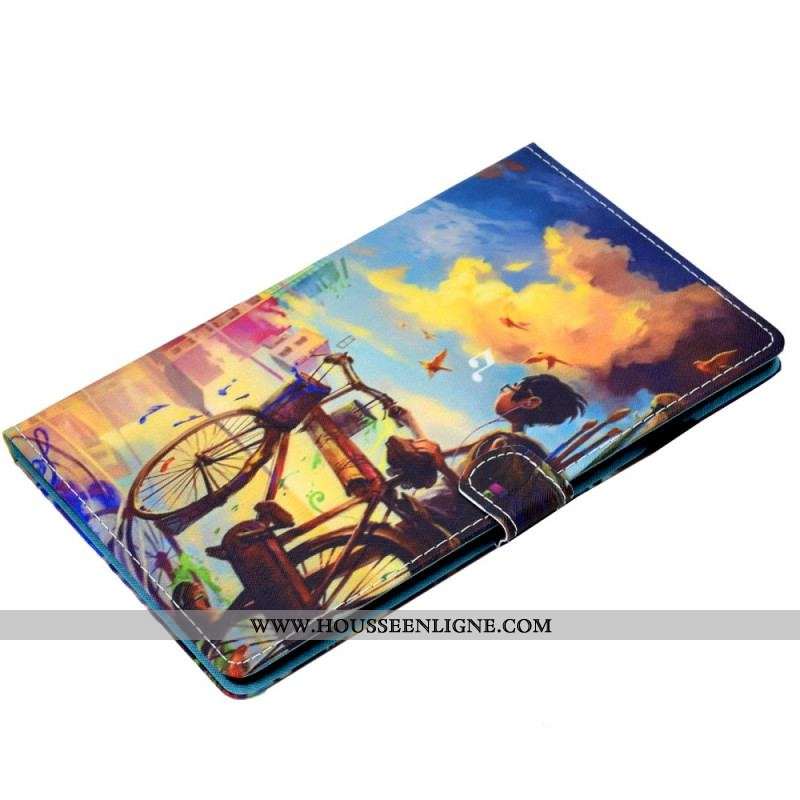 Housse Samsung Galaxy Tab A8 (2021) Vélo Art