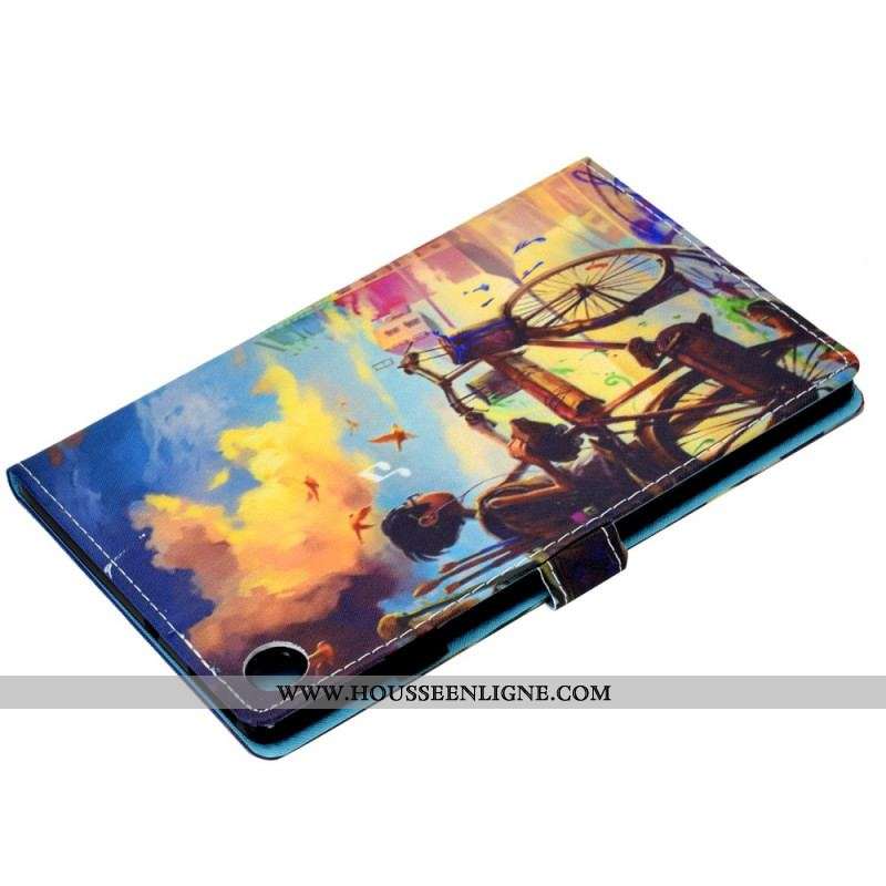 Housse Samsung Galaxy Tab A8 (2021) Vélo Art