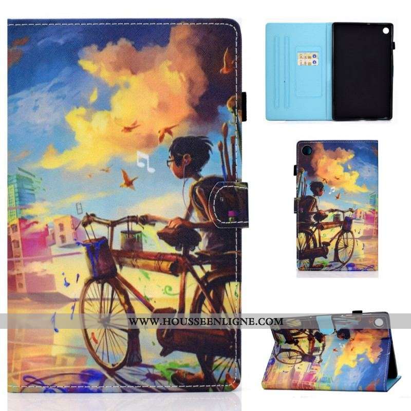 Housse Samsung Galaxy Tab A8 (2021) Vélo Art