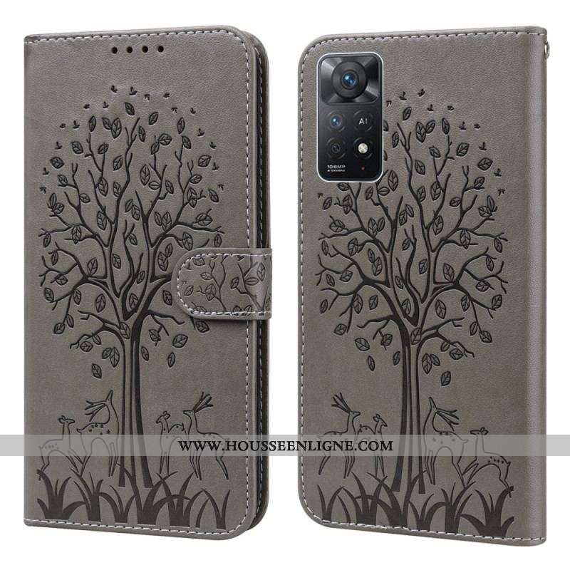 Housse Xiaomi Redmi Note 11 Pro / Note 11 Pro 5G Arbre et Cerfs