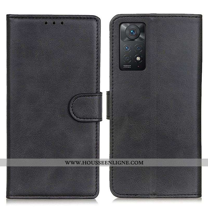 Housse Xiaomi Redmi Note 11 Pro / Note 11 Pro 5G Effet Cuir Mat Rétro