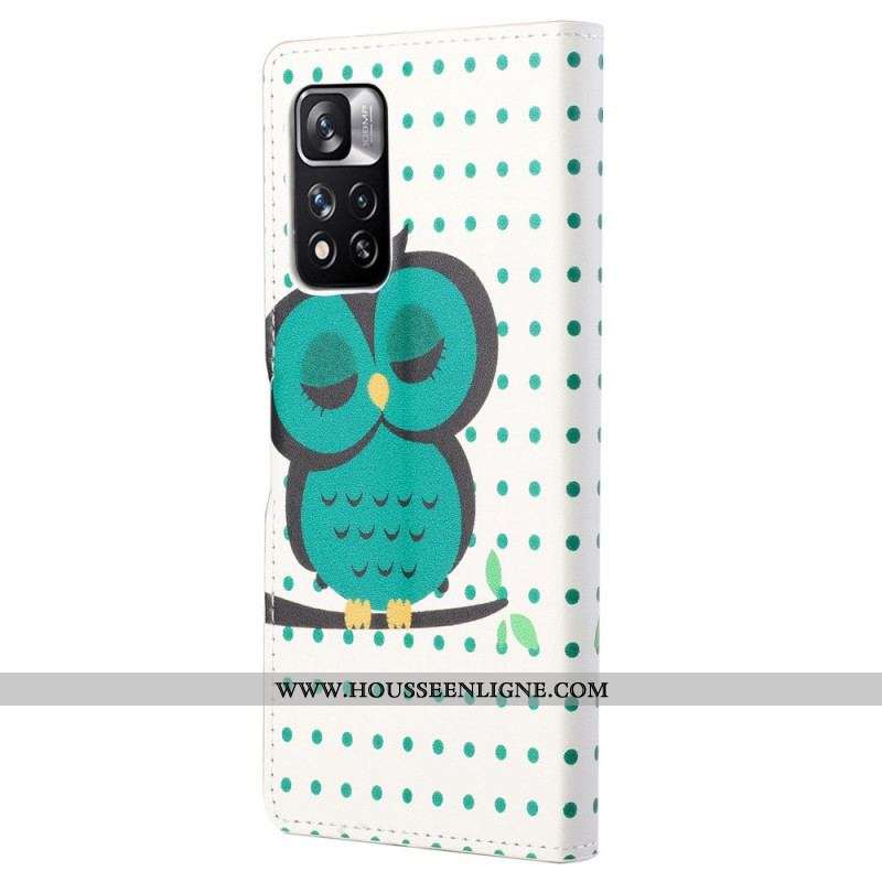 Housse Xiaomi Redmi Note 11 Pro / Note 11 Pro 5G Hibou Endormi