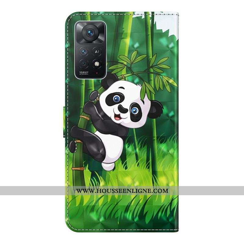 Housse Xiaomi Redmi Note 11 Pro / Note 11 Pro 5G Panda et Bambou