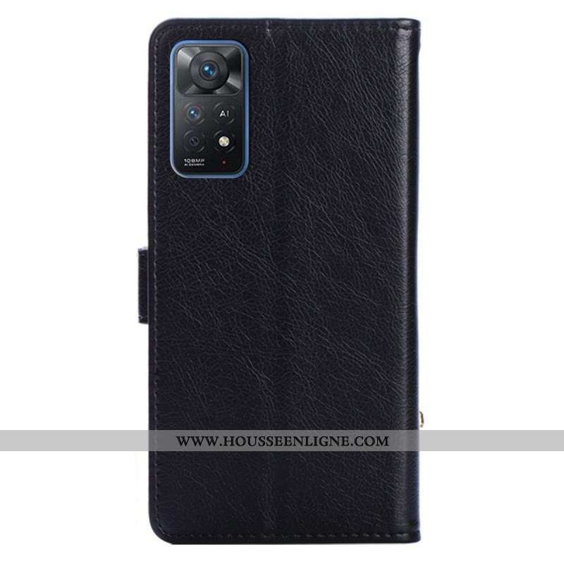 Housse Xiaomi Redmi Note 11 Pro / Note 11 Pro 5G Porte-Monnaie Frontal et Lanière