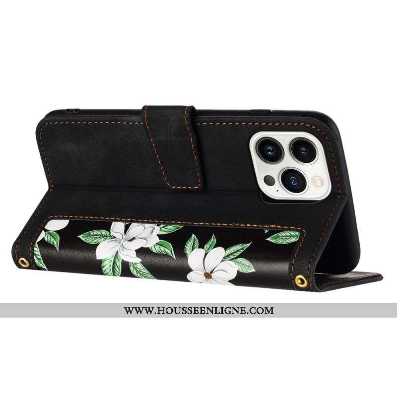 Housse iPhone 15 Luxury Flowers