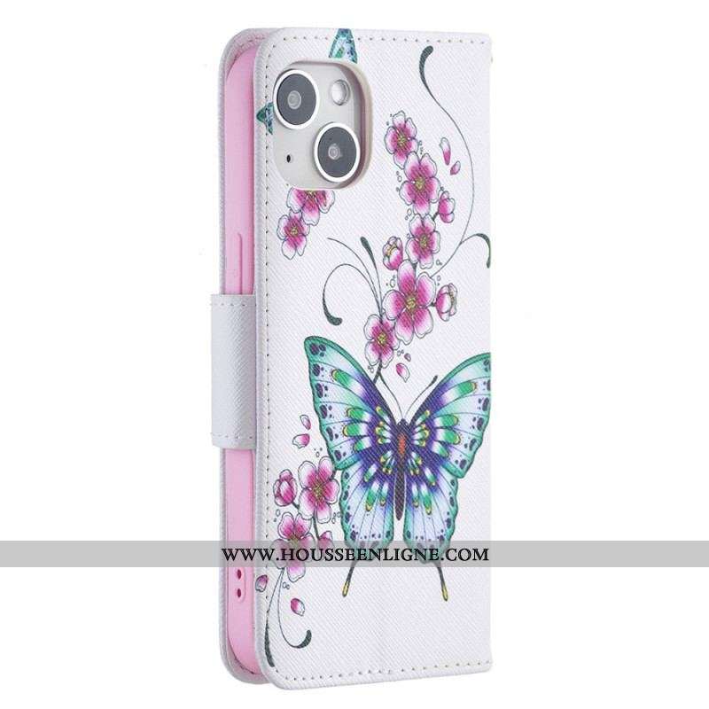 Housse iPhone 15 Papillons en Vol