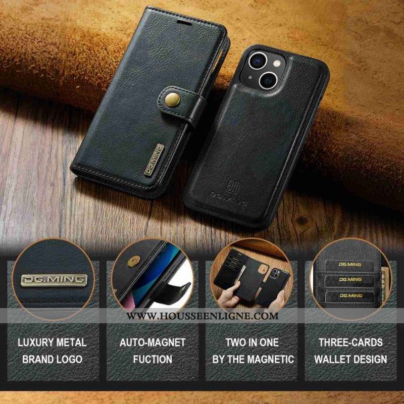 Housse iPhone 15 Plus Coque Détachable DG.MING